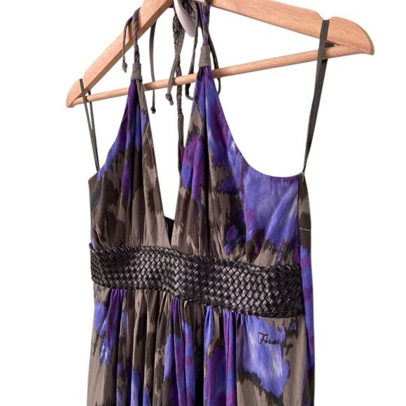 Firetrap Bellamy Maxi Dress in Elegant Color of Purple and Brown Size Medium - Picture 5 of 10